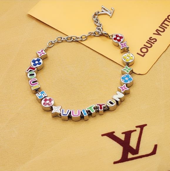 Louis Vuitton Monogram Multi-Color Party Charm Silver Bracelet - Picture 4 of 4